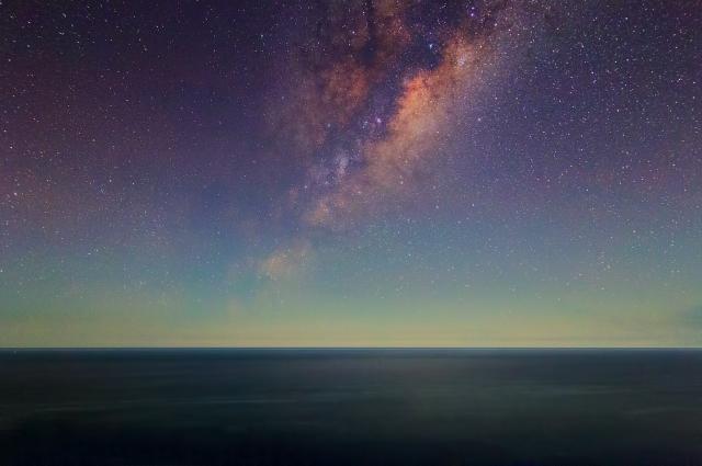 "The Earth Glows Green."

Dylan O'Donnell, deography.com, CC0, via Wikimedia Commons.