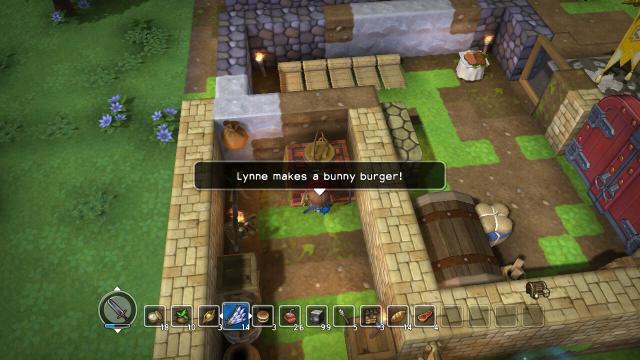 lynne makes a bunny burger!