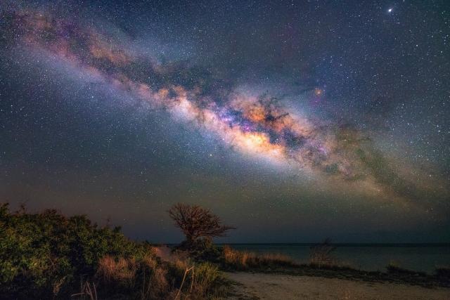 "Photo of Milky Way on the Eastern tip of Scout Key."

Viktorwills, CC BY-SA 4.0, via Wikimedia Commons.