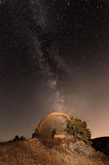 "Bunker under the Milky Way."

Photo by Edmundo Sáez, CC BY-SA 4.0, via Wikimedia Commons.