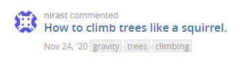 nirast commented: How to climb trees like a squirrel