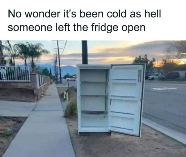 open fridge
