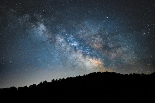 "Milky Way over Lake Doxa."

Giannismanthosg, CC BY-SA 4.0, via Wikimedia Commons.