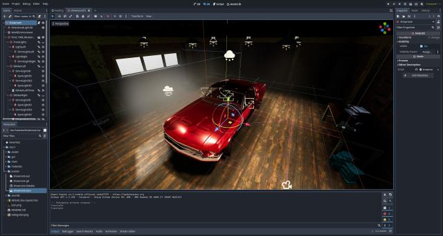 Godot Engine screenshot on Linux