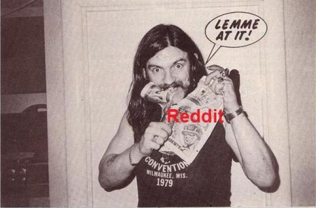 Lemmy, setting about something with his teeth...

#Motorhead