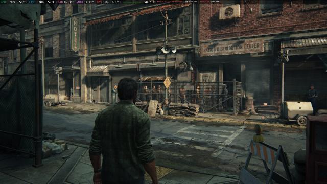 The Last of Us Part 1 on Linux with AMD FSR 3 + Frame Generation