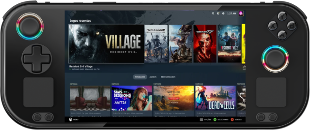 Orange Pi Neo handheld with Steam Big Picture Mode
