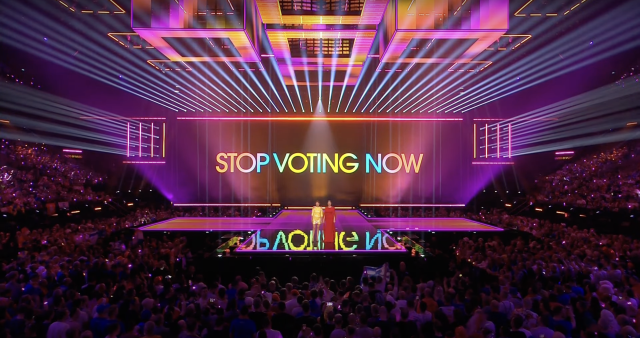 eurovision screenshot “STOP VOTING NOW”