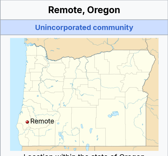 Remote, Oregon