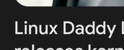 Zoomed in image of the two words "Linus Daddy"
