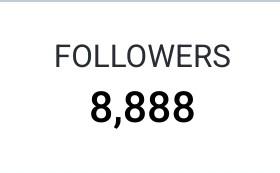 Followers 8888