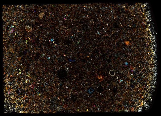 NWA 3081 Meteorite Thin Section - XPL HDR

Solar Anamnesis, CC BY-NC-SA 2.0 via Flickr: https://flic.kr/p/2hUdERn