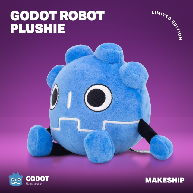 Godot Robot Plushie
Limited Edition
Godot Game Engine x Makeship