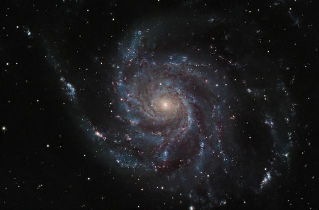 "M101 The Pinwheel galaxy."

Juan lacruz, CC BY 4.0, via Wikimedia Commons.