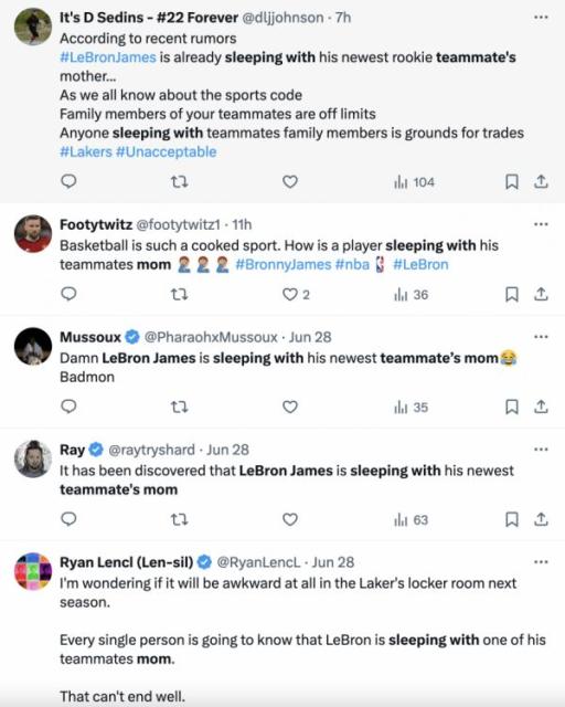 sleeping with team member's mom