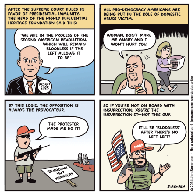 Jen Sorensen comic on revolution support her on Patreon 
https://www.patreon.com/jensorensen/membership