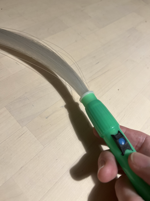 A picture of a tat shop fibre optic wand