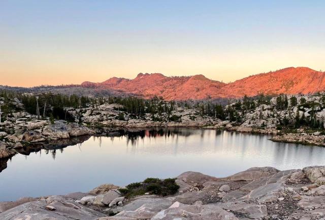 Lake and mountains near Lake Tahoe. Credit: David Lowry