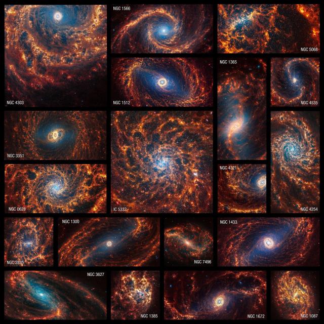 "PHANGS image mosaic."

NASA, ESA, CSA, STScI, J. Lee (STScI), T. Williams (Oxford), PHANGS Team, E. Wheatley (STScI), CC BY 4.0, via Wikimedia Commons.