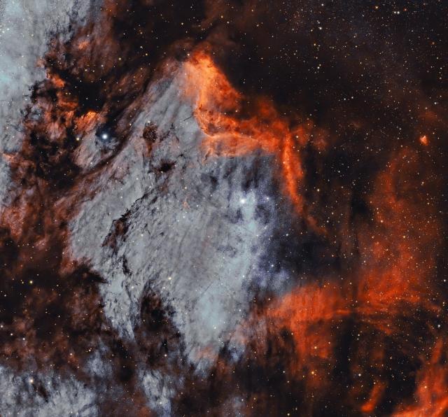 "SHO Pelican nebula IC5070."

Giovanni Barbarino, CC BY-SA 2.0 via Flickr: https://flic.kr/p/2q21wXq