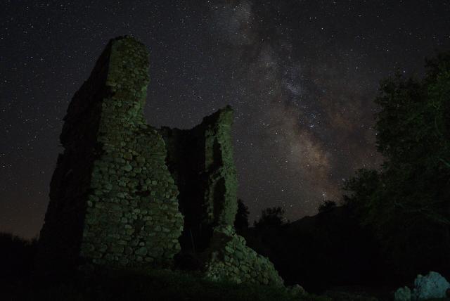 "Fonias tower with Milky Way."

Stefk.me, CC BY-SA 4.0, via Wikimedia Commons.