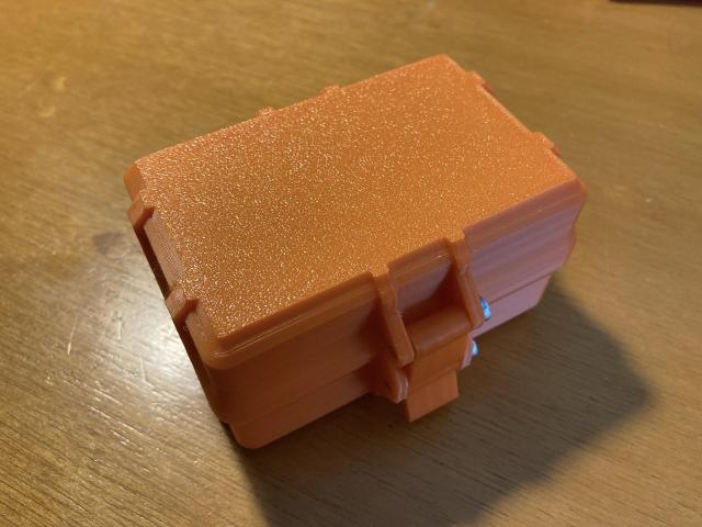 A 3D printed rugged box.