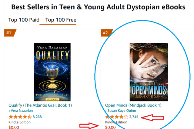 Best Sellers in Teen & Young Adult Dystopian eBooks

Top 100 Free list

At #2: Open Minds by Susan Kaye Quinn
Open Minds (Mindjack Book 1)
3745 reviews
Kindle Edition $0.00