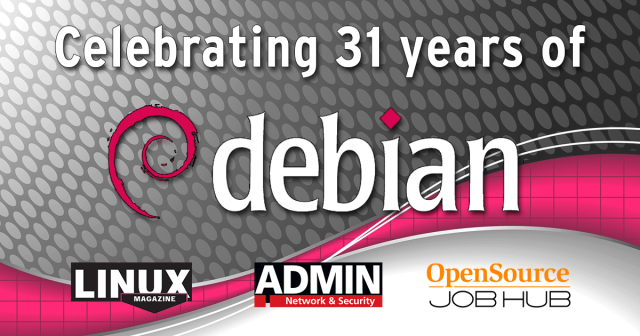 Celebrating 31 years of Debian Linux Magazine | ADMIN | Open Source JobHub