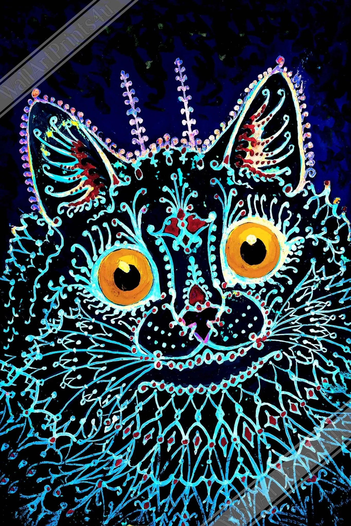psychedelic cat