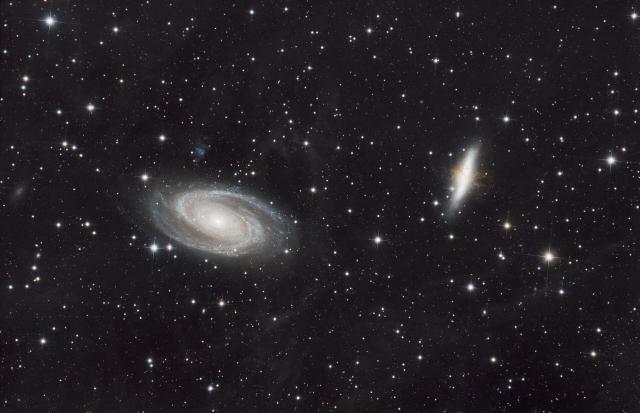 "Bode and Cigar galaxies."

Nielander, CC0, via Wikimedia Commons.