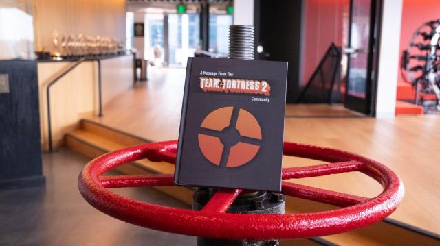 Image credit: @Thewhat89 on X / Twitter, shows the petition book at Valve HQ