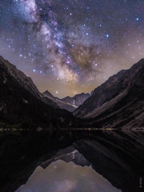 "Milky Way Over Lac de Gaube."

CUIZIANG, CC BY 4.0, via Wikimedia Commons.