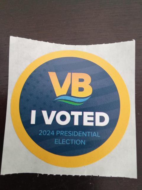 I voted sticker