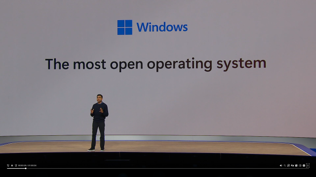 Microsoft say Windows is "The most open operating system"