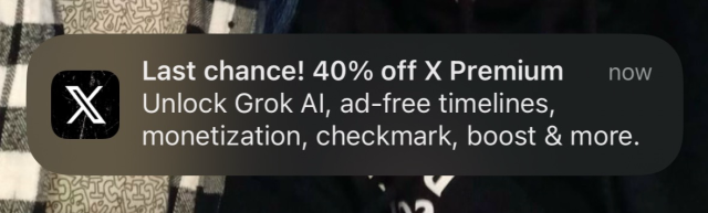 Push notifications for twitter premium