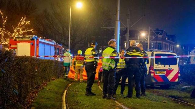 Ambulance where boy died.