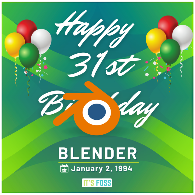 Happy Birthday Blender 

January 2, 1994.