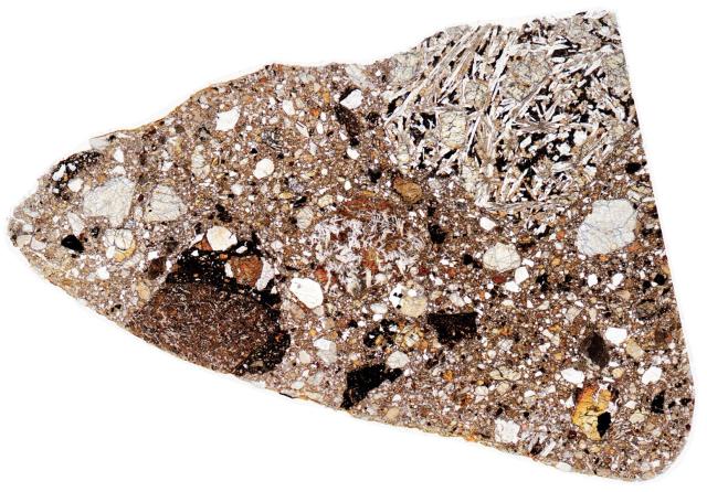 Northwest Africa (NWA) 6274 Meteorite Thin Section - HDR Pathscan Enabler.