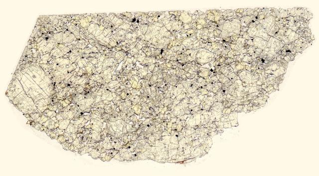 Northwest Africa (NWA) 6704 Meteorite Thin Section - HDR Pathscan Enabler.