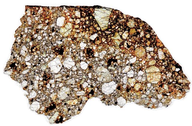Northwest Africa (NWA) 8251 Meteorite Thin Section - HDR Pathscan Enabler.