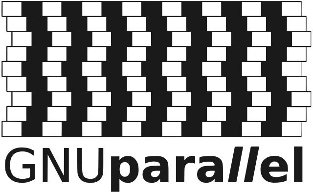 An image with logo of the GNU Parallel project. If you can’t see it, I envy you. It’s a bit painful to look at. It features an optical illusion where parallel lines seem very much not parallel and the more you look the more wrong it feels