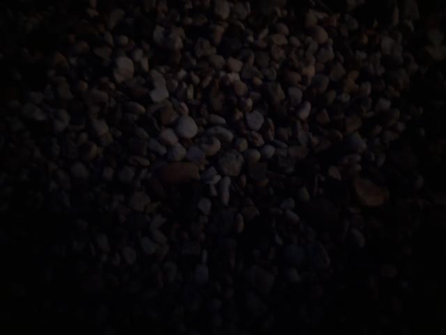 pebbles at night