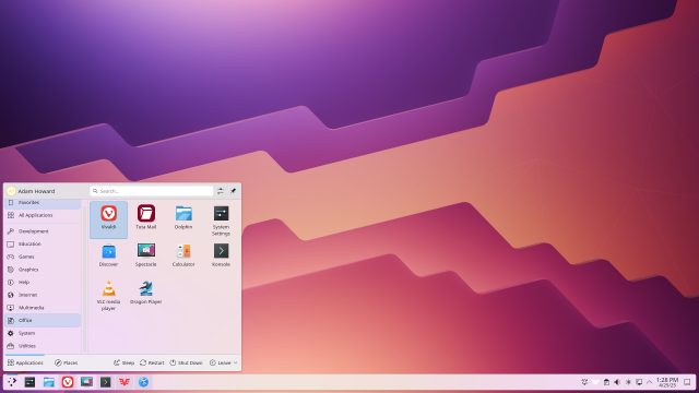 Screenshot of the KDE Plasma desktop