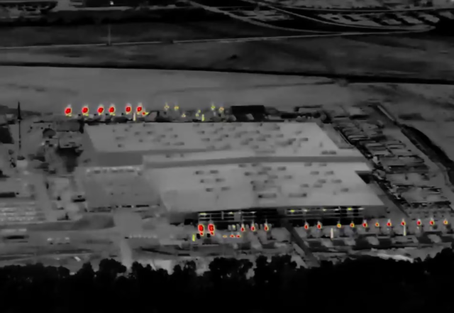 Thermal images in Memphis.
Photograph: Steve Jones/Flight by Southwings for Southern Environmental Law Center