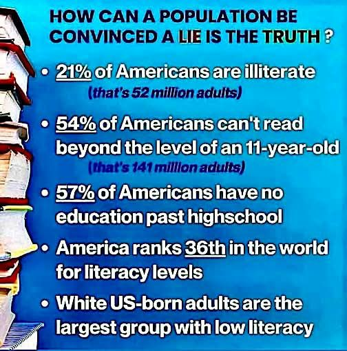 How can a population be convinced a lie is the truth?