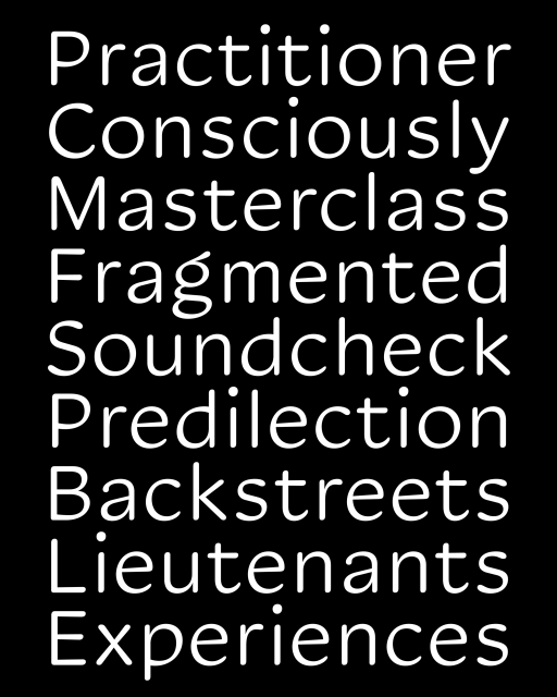 A waterfall image teasing Soft Text. It shows the type in sentence case, justified. The design is gentle, rounded, with light contrast and an open structure. Easy to read, fruity mouthfeel.