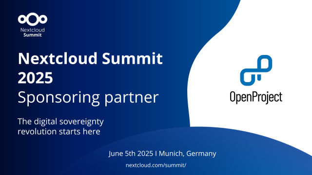 OpenProject sponsor of Nextcloud Summit 2025