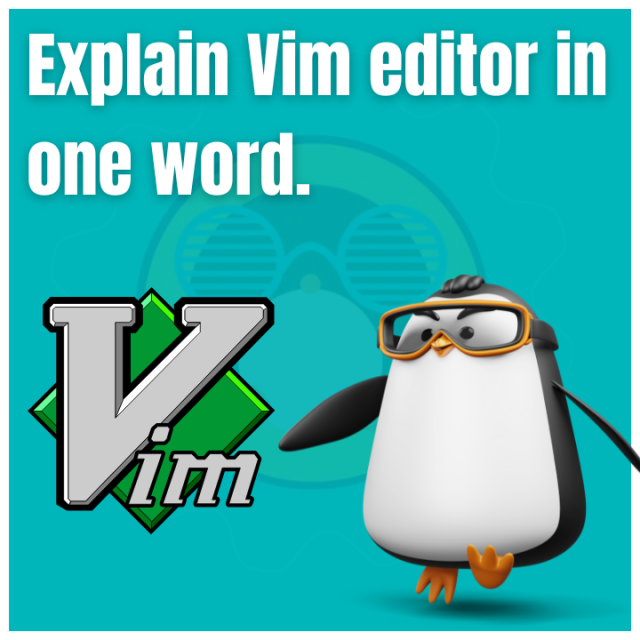 Explain Vim editor in one word.