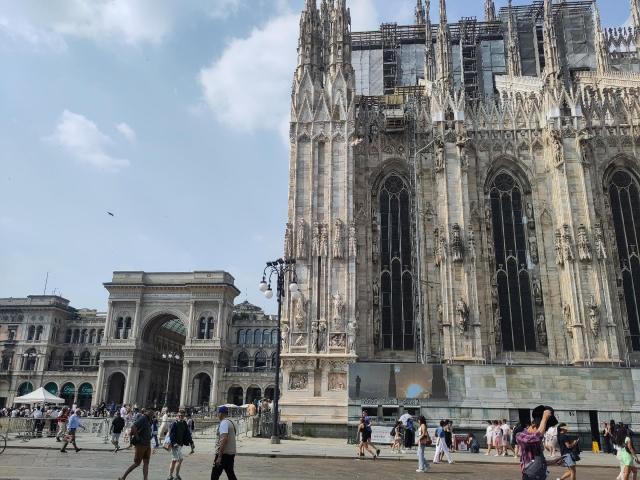 Photo of Milan's cathedral and galleria 