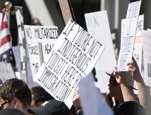 "If you're not indigenous, you got here by Immigration"